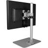 StarTech.com Single Monitor Stand – Adjustable – Supports Monitors 12” to 34″ (30.9lb/14kg) – Premium – Single Screen VESA Monitor Mount Stand – Silver , TAA (ARMPIVSTND)(Silver)