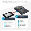 StarTech.com Standalone Dual Bay M.2 SATA/NVMe Duplicator/Eraser, HDD/SSD Cloner/Wiper for M.2 PCIe AHCI/NVMe/SATA, 2.5/3.5in Drives, Hard Drive Sanitizer/Copier, TAA (SM2DUPE11)(Duplicator and Eraser)