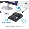 StarTech.com Standalone Dual Bay M.2 SATA/NVMe Duplicator/Eraser, HDD/SSD Cloner/Wiper for M.2 PCIe AHCI/NVMe/SATA, 2.5/3.5in Drives, Hard Drive Sanitizer/Copier, TAA (SM2DUPE11)(Duplicator and Eraser)
