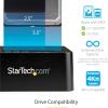 StarTech.com Standalone Hard Drive Duplicator, External Dual Bay HDD/SSD Cloner/Copier, USB to SATA III Docking Station(USB 3.0 (5 Gbps)/eSATA)