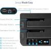 StarTech.com Standalone Hard Drive Duplicator, External Dual Bay HDD/SSD Cloner/Copier, USB to SATA III Docking Station(USB 3.0 (5 Gbps)/eSATA)