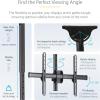 StarTech.com TV Ceiling Mount, Hanging Single Screen Vesa Mount for 32”-75″ TVs/Displays – Height Adjustable Telescopic Pole(41.7″-61.4″)