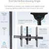 StarTech.com TV Ceiling Mount, Hanging Single Screen Vesa Mount for 32”-75″ TVs/Displays – Height Adjustable Telescopic Pole(41.7″-61.4″)