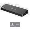 StarTech.com Triple Monitor USB 3.0 Docking Station, 2x 4K DisplayPort & HDMI, USB Type A Universal Laptop Dock, Windows/Mac, TAA(DP 4K | HDMI | 4 x USB 3.0)