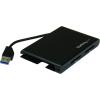 StarTech.com USB 3.0 Flash Memory Multi-Card Reader/Writer with USB-C – SD microSD and CompactFlash Card Reader w/ Integrated USB-C Cable (FCREADU3C)(Dual SD UHS-II)