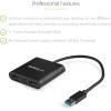 StarTech.com USB 3.0 to Dual HDMI Adapter, USB to 2x HDMI Monitor Converter for Windows, TAA (no support for macOS/ChromeOS/Linux)(USB-A)