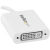 StarTech.com USB C to DVI Adapter – White – 1920×1200 – USB Type C Video Converter for Your DVI D Display/Monitor/Projector (CDP2DVIW)