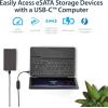 StarTech.com USB C to eSATA Cable – 3 ft / 1m – 5Gbp – for HDD/SSD/ODD – External Hard Drive Adapter – USB 3.0 to eSATA Converter (USB3C2ESAT3)