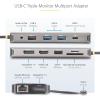 StarTech.com USB-C Docking Station for Windows and ChromeOS, Triple 4K HDMI DP Video, USB 10Gbps Hub, 100W Laptop Charging, GbE, SD, MicroSD