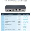 StarTech.com USB-C Triple Monitor Docking Station for MacBook Pro / Air M1 M2 M3 M4 & Windows, Universal 4K HDMI DP Dock, Thunderbolt Compatible, 100W Laptop Charging(Triple Monitor)