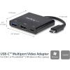 StarTech.com USB-C to HDMI Adapter – 4K 30Hz – Thunderbolt 3 Compatible – with Power Delivery (USB PD) – USB C Adapter Converter (CDP2HDUACP)(1x USB-A 3.0 | HDMI)