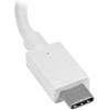 StarTech.com USB-C to HDMI Video Adapter Converter – 4K 30Hz – Thunderbolt 3 Compatible – USB 3.1 Type-C to HDMI Monitor Travel Dongle Black (CDP2HD)(White)