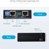 StarTech.com VDSL2 Ethernet Extender Kit Over Single Pair Wire, Up to 0.6mi (1km) Long Range Repeater, Replace for 110VDSLEXT, TAA(300Mbps)