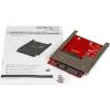 StarTech.com mSATA SSD to 2.5in SATA Adapter Converter – mSATA to SATA Adapter for 2.5in bay with Open Frame Bracket and 7mm Drive Height , TAA (SAT32MSAT257)