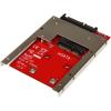 StarTech.com mSATA SSD to 2.5in SATA Adapter Converter – mSATA to SATA Adapter for 2.5in bay with Open Frame Bracket and 7mm Drive Height , TAA (SAT32MSAT257)