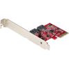 SATA PCIe Card – 2 Port PCIe SATA Expansion Card – 6Gbps – Full/Low Profile – PCI Express to SATA Adapter/Controller – ASM1062R SATA RAID – PCIe to SATA Converter