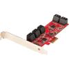 SATA PCIe Card, 10 Port PCIe SATA Expansion Card, 6Gbps SATA Adapter, 10 Mini-SAS/SATA Cables, PCI Express to SATA Converter