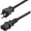 StarTech.com 10ft (3m) Computer Power Cord, NEMA 5-15P to C13, 10A 125V, 18AWG, Black Replacement AC Power Cord, Printer, PC Power Supply Cable, Monitor Power Cable – UL Listed (PXT101 10)(16 AWG/13A/125V)