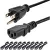 StarTech.com 10ft (3m) Computer Power Cord, NEMA 5-15P to C13, 10A 125V, 18AWG, Black Replacement AC Power Cord, Printer, PC Power Supply Cable, Monitor Power Cable – UL Listed (PXT101 10)(18 AWG/10A/125V)