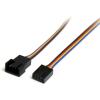 StarTech.com 12in 4 Pin Fan Power Extension Cable – M/F – Fan power extension cable – 4 pin PWM (M) to 4 pin PWM (F) – FAN4EXT12(4 Pin Extension)