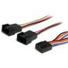StarTech.com 12in 4 Pin Fan Power Extension Cable – M/F – Fan power extension cable – 4 pin PWM (M) to 4 pin PWM (F) – FAN4EXT12(4 Pin Splitter)