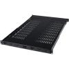 StarTech.com 1U Adjustable Vented Server Rack Mount Shelf – 175lbs – 19.5 to 38in Adjustable Mounting Depth Universal Tray for 19″ AV/ Network Equipment Rack – 27.5in Deep , TAA (ADJSHELF)(19.5-38in)