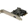 StarTech.com 2 Port USB 3.1 (10Gbps) Card – USB-A 1x External 1x Internal – PCIe USB 3.1 Card with Type-A – PCI Express (PEXUSB311EI)(1x USB-A Ext + 1x USB-A Int)
