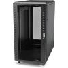 StarTech.com 22U Server Rack Cabinet with secure locking door – 4 Post Adjustable Depth (5.5″ to 28.7″) – 1768 lb capacity – 19 inch Portable Network Equipment Enclosure on wheels/casters (RK2236BKF)(18U)