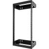 StarTech.com 2-Post 15U Heavy-Duty Wall Mount Network Rack, 19″ Open Frame Server Rack with Adjustable Depth, Wall Mount Data Rack for IT / AV / Patch Panel / Computer Equipment (RK15WALLOA)(21U)