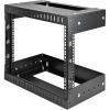 StarTech.com 2-Post 15U Heavy-Duty Wall Mount Network Rack, 19″ Open Frame Server Rack with Adjustable Depth, Wall Mount Data Rack for IT / AV / Patch Panel / Computer Equipment (RK15WALLOA)(8U)