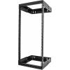 StarTech.com 2-Post 15U Heavy-Duty Wall Mount Network Rack, 19″ Open Frame Server Rack with Adjustable Depth, Wall Mount Data Rack for IT / AV / Patch Panel / Computer Equipment (RK15WALLOA)(24U)