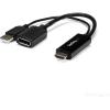 StarTech.com 4K 30Hz HDMI to DisplayPort Video Adapter w/ USB Power – 6 in – HDMI 1.4 (Male) to DP 1.2 (Female) Active Monitor Converter (HD2DP), Black(Adapter)