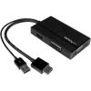 StarTech.com 4K 30Hz HDMI to DisplayPort Video Adapter w/ USB Power – 6 in – HDMI 1.4 (Male) to DP 1.2 (Female) Active Monitor Converter (HD2DP), Black(HDMI to DispalyPort/DVI/VGA)