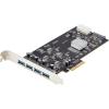 StarTech.com 4-Port USB PCIe Card, USB 3.2 5Gbps, PCI Express Card with 4X Independent USB Controllers, 4X USB-A Ports