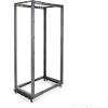 StarTech.com 4-Post 12U Mobile Open Frame Server Rack, 19in Network Rack with Wheels, Rolling Rack for Computer/AV/Data/IT Equipment – Casters, Leveling Feet or Floor Mounting (4POSTRACK12U)(42U)