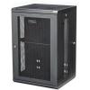 StarTech.com 4-Post 12U Wall Mount Network Cabinet with 1U Shelf, 19in Wall-Mounted Server Rack Kit, Up to 16in Mounting Depth, Ships Fully Assembled(18U)