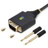 StarTech.com 6.6ft/2m USB to Serial Adapter Cable, COM Retention, FTDI, USB-A to DB9 RS232, Interchangeable DB9 Screws/Nuts