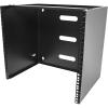 StarTech.com 6U Wall Mount Network Rack – 14 Inch Deep (Low Profile) – 19″ Patch Panel Bracket for Shallow Server and IT Equipment, Network Switches – 44lbs/20kg Weight Capacity, Black (WALLMOUNT6)(10U)