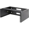 StarTech.com 6U Wall Mount Network Rack – 14 Inch Deep (Low Profile) – 19″ Patch Panel Bracket for Shallow Server and IT Equipment, Network Switches – 44lbs/20kg Weight Capacity, Black (WALLMOUNT6)(4U)