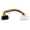 StarTech.com 6in 4 Pin LP4 to SATA Power Cable Adapter – LP4 to SATA – 6in LP4 to SATA Cable – 4 pin to SATA Power(1 Count (Pack of 1))
