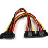 StarTech.com 6in Latching SATA Power Y Splitter Cable Adapter – M/F – 6 inch Serial ATA Power Cable Splitter – SATA Power Y Cable Adapter (PYO2LSATA)(Single)