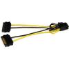 StarTech.com 6in SATA Power to 8 Pin PCI Express Video Card Power Cable Adapter – SATA to 8 pin PCIe power (SATPCIEX8ADP)