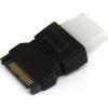 StarTech.com 6in SATA to LP4 Power Cable Adapter – F/M – Power adapter – SATA power (M) to 4 pin internal power (F) – 5.9 in – black – LP4SATAFM6IN(2 inch)