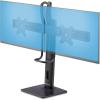 StarTech.com Crossbar Dual Monitor Desk Stand for 27inch Screens, Max Cap 26.4lb, VESA Mount 75×75/100×100, Height Adjustable(Dual)