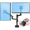StarTech.com Desk Mount Triple Monitor Arm for Up to Three 27in Screens, VESA 75×75/100×100, Mechanical Spring Arm(Dual Monitor)