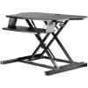 StarTech.com Height Adjustable Standing Desk Converter – Sit Stand Desk with One-Finger Adjustment – Ergonomic Desk (ARMSTS),Black & Silver(Corner Desk)
