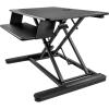 StarTech.com Height Adjustable Standing Desk Converter – Sit Stand Desk with One-Finger Adjustment – Ergonomic Desk (ARMSTS),Black & Silver(Large Surface)