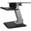 StarTech.com Height Adjustable Standing Desk Converter – Sit Stand Desk with One-Finger Adjustment – Ergonomic Desk (ARMSTS),Black & Silver(Regular)