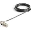 StarTech.com Laptop Cable Lock Compatible with Noble Wedge; 6.6ft (2m), Anti-Theft Keyed Lock, Security Cable for Dell XPS/Latitude/2-in-1 Notebooks, Steel Cable Lock for Laptop, TAA(Nano)