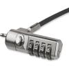 StarTech.com Laptop Cable Lock Compatible with Noble Wedge; 6.6ft (2m), Anti-Theft Keyed Lock, Security Cable for Dell XPS/Latitude/2-in-1 Notebooks, Steel Cable Lock for Laptop, TAA(6.5 ft (2m))